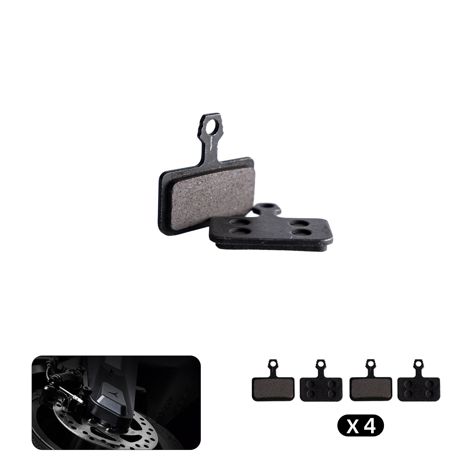 Square Brake Pad - 4pcs