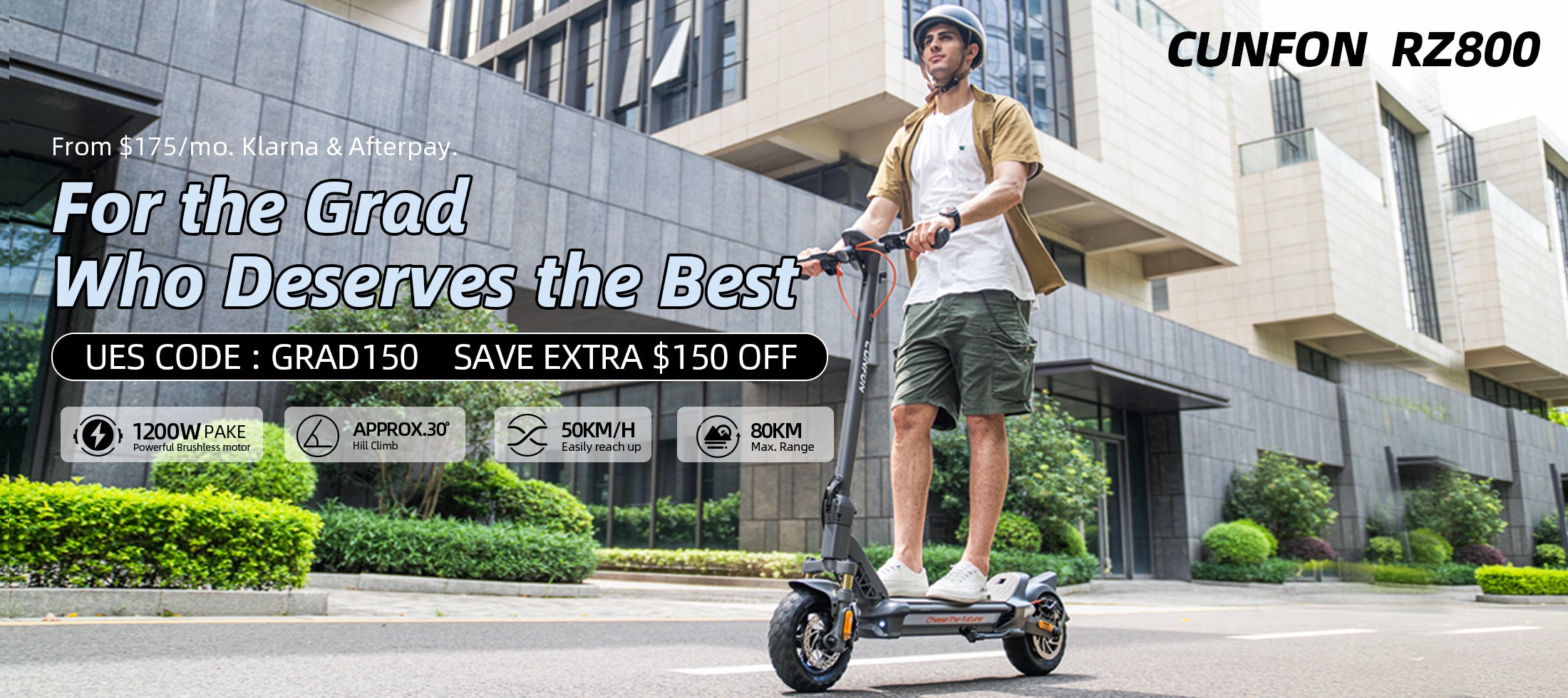 CUNFON RZ800 student discount banner