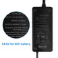 Electric Scooter Charger RZ800, 48V 2.5A Adapter Battery Charger 1 Prong 5.5mm Plug