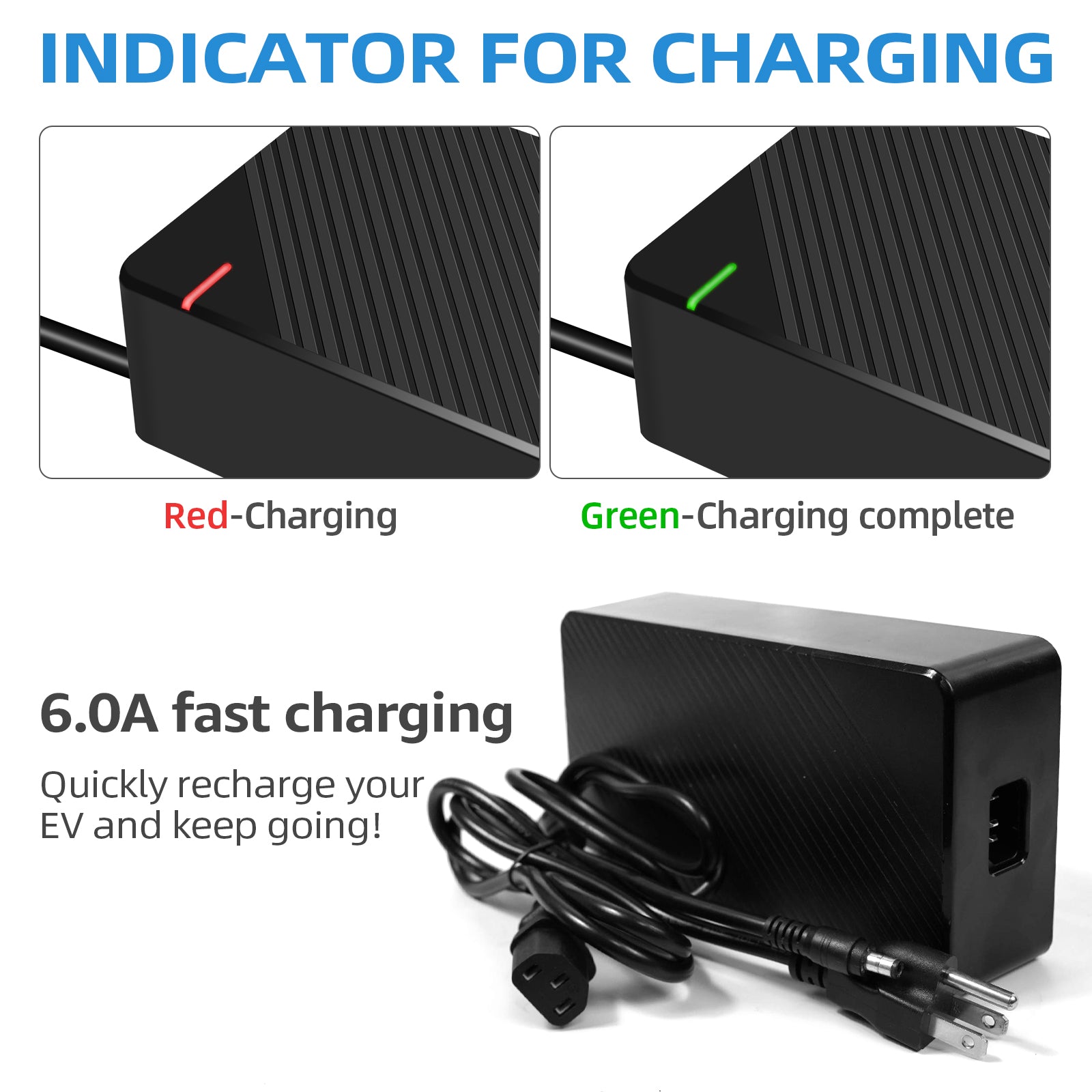 54.6V 6A Fast Charger for RZ800 & RZ1000