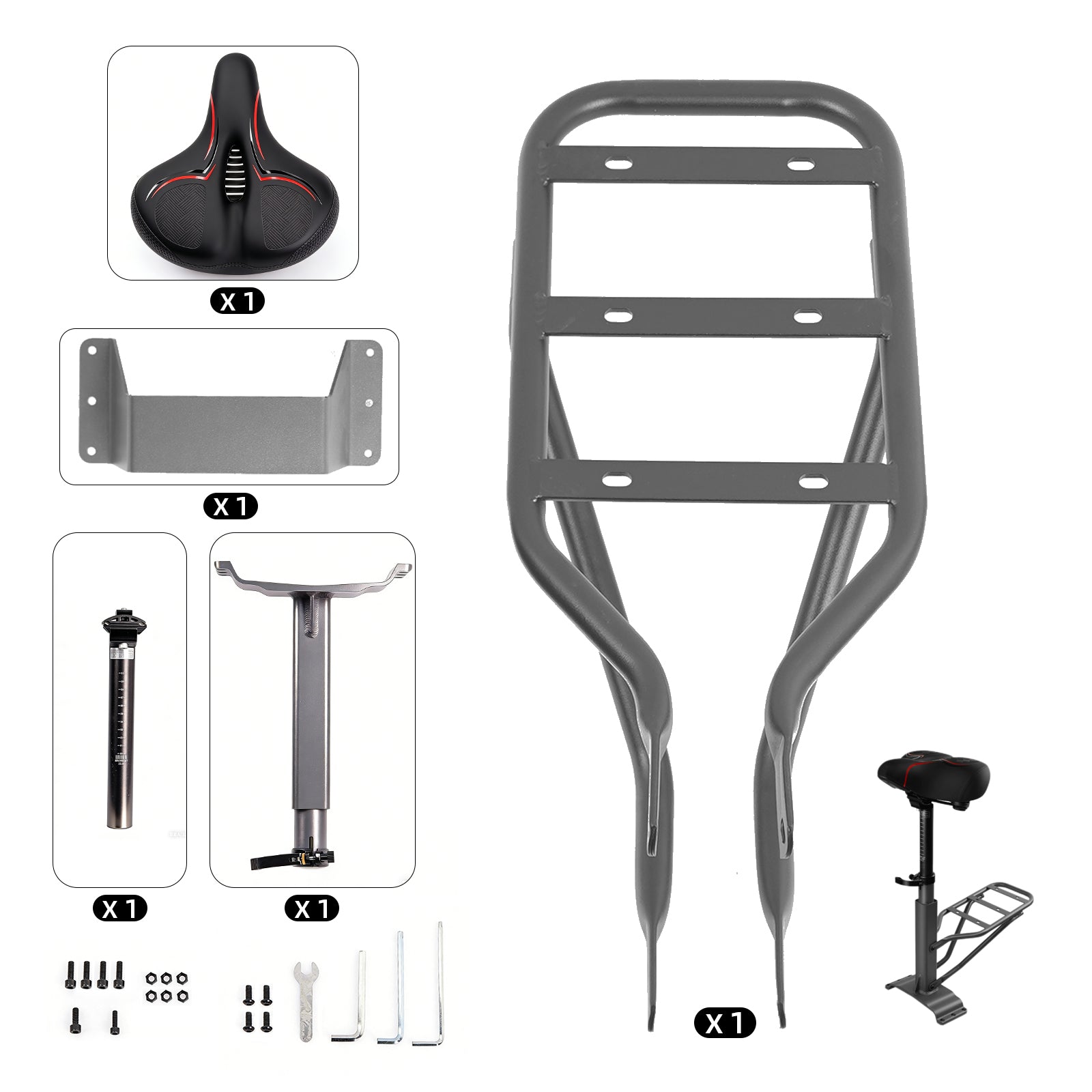 Removable Seat for RZ800 & RZ1000 - Grey