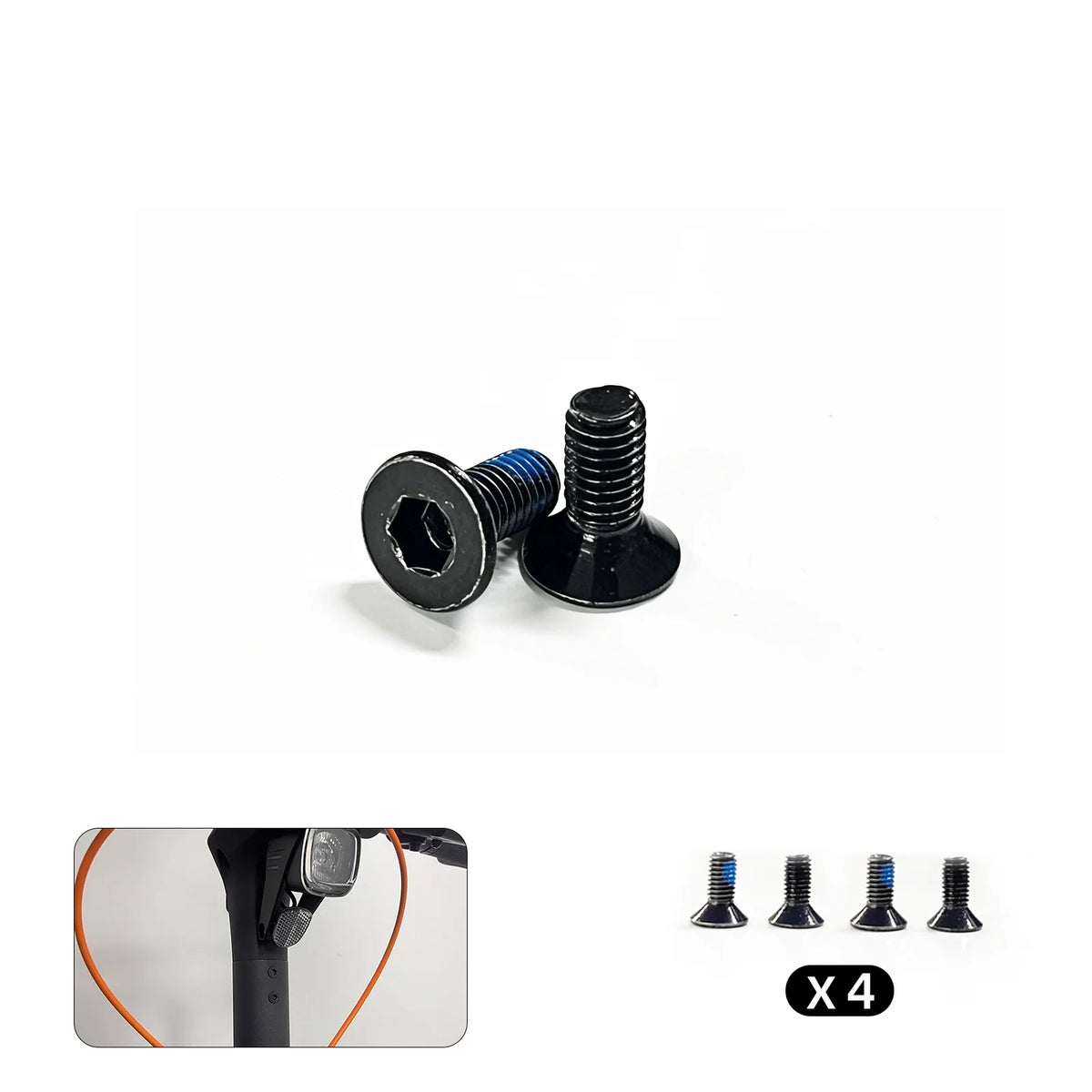 Cunfon RZ800 and RZ1000 vertical pole screws set of 4#amount_4-pcs